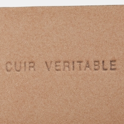 Pre Owned Chanel Black Leather Faux Pearl and Crystal CC Buckle Belt 85 CM