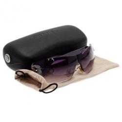 مملوكة مسبقًا Chanel Black CC Logo Shield Sunglasses