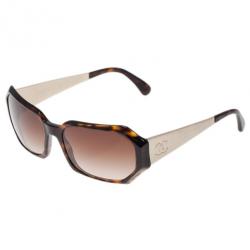 Pre Owned نظارة شمس شانيل سحلفاة إطار مستطيلي