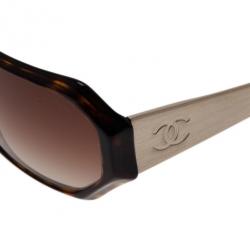 Pre Owned نظارة شمس شانيل سحلفاة إطار مستطيلي