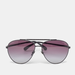 مملوكة مسبقًا Chanel Black Gradient 4279-B Aviators Sunglasses