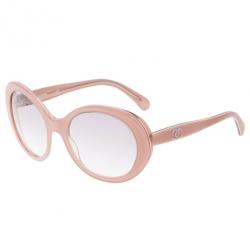 Pre Owned Chanel Pink Oval Sunglasses
