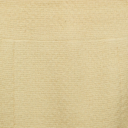 Pre Owned Chanel Yellow Wool Mini Skirt XS