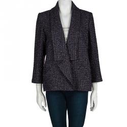 Pre Owned Chanel Multicolor Lurex Tweed Notched Collar Blazer XL
