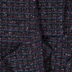 Pre Owned Chanel Multicolor Lurex Tweed Notched Collar Blazer XL
