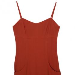 Pre Owned Chanel Orange Knee-length Dress L