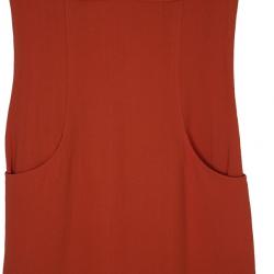 Pre Owned Chanel Orange Knee-length Dress L