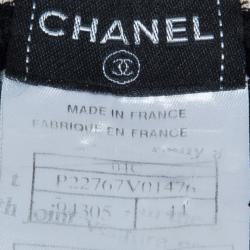 Pre Owned Chanel Block Color Ribbed Sleeveless Top L