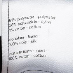 Pre Owned Chanel Monochrome Textured Sequined Jacket XL