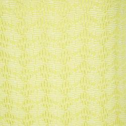 Chanel Yellow Textured Cotton Jacquard Knit Sleeveless Dress XL