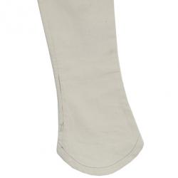 Pre Owned Chanel White Trousers With Embroidered Back Pocket Detail S