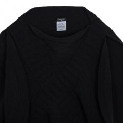 Pre Owned بلوزة شانيل دائرية مغزولة S