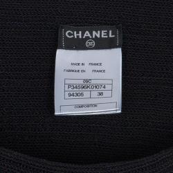 Pre Owned بلوزة شانيل دائرية مغزولة S