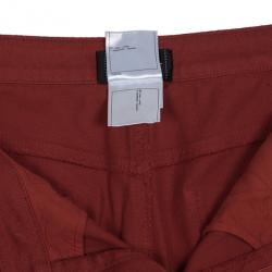 Pre Owned Chanel Red Denim Jeans S