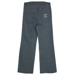 Pre Owned Chanel Pinstripe Trousers L
