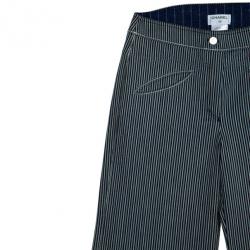 Pre Owned Chanel Pinstripe Trousers L