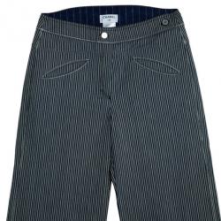 Pre Owned Chanel Pinstripe Trousers L