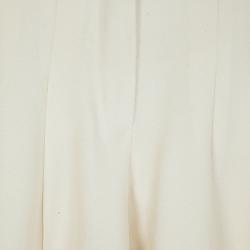 Pre Owned Chanel Cream Skater Skirt M