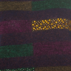 Chanel Multicolor Fuzzy Cashmere Embellished Sweater L