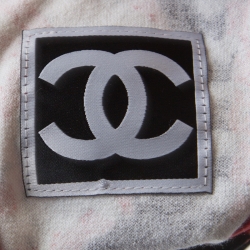 Pre Owned Chanel Red Printed Velvet Racerback Top S