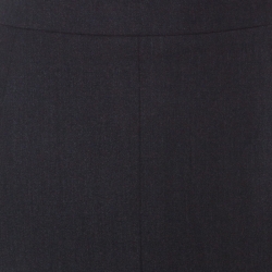 Pre Owned Chanel Vintage Charcoal Grey Wool Maxi Skirt L