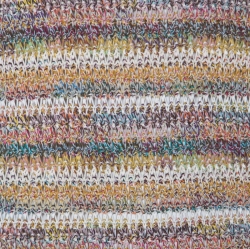 Chanel Multicolor Striped Knit Flared Maxi Dress M 