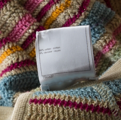 Pre Owned فستان شاتيل تريكو لوريكس متعدد الألوان بأكمام طويلة M