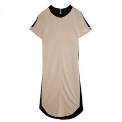Pre Owned Chanel Monochrome Block Shift Dress S