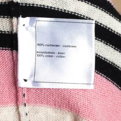 Pre Owned Chanel Resort 2011 Striped Cashmere Dress L 