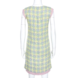 Chanel Multicolor Boucle Tweed Shift Dress M