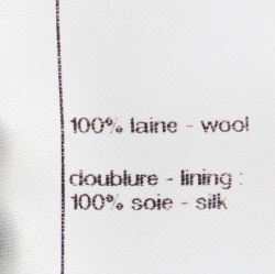 Chanel Black Crepe Wool Pencil Skirt M