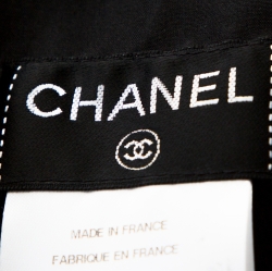 Chanel Black Crepe Wool Pencil Skirt M