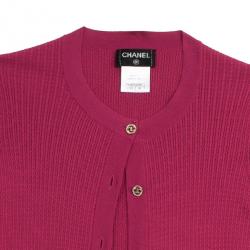 Pre Owned Chanel Pink Cardigan