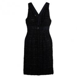 مملوكة مسبقًا Chanel Black Tweed Dress M