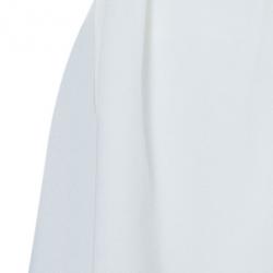 Pre Owned Chanel White Flounce High-Waist Skirt M