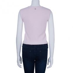 Pre Owned Chanel Pink Tassle Sleeveless Top S