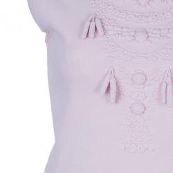Pre Owned Chanel Pink Tassle Sleeveless Top S