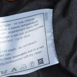 Pre Owned Chanel Black Tweed Skirt Suit M