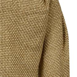 Pre Owned بنطلون شانيل بالازو ذهبي مغزول M