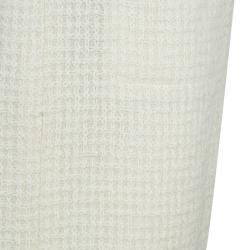 Chanel Cream Wool Textured Skirt Suit L