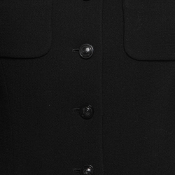 Pre Owned Chanel Vintage Black Wool Suit Jacket M