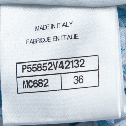 Chanel Blue Textured Synthetic Track Shorts S