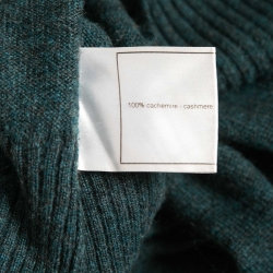 Pre Owned Chanel Blue Cashmere Knit Mini Dress M