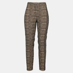 Pre Owned Chanel Women's Wool Pant Set - Beige - XS