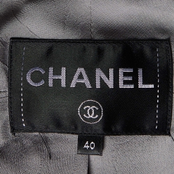 Chanel Metallic/Multicolor Tweed Suit Jacket M