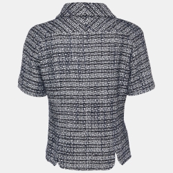 Chanel Metallic/Multicolor Tweed Suit Jacket M