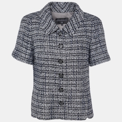 Chanel Metallic/Multicolor Tweed Suit Jacket M