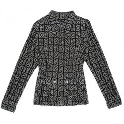 Pre Owned Chanel Printed Silk Shirt Top M