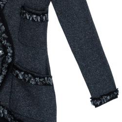 Pre Owned Chanel Grey Cashmere Long Cardigan S
