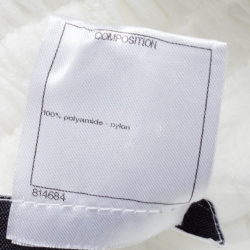 Pre Owned Chanel White Synthetic Quilted Detail Shorts S